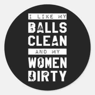 Funny Billiards Hilarious Pun Joke Gag Gift Tee  Classic Round Sticker