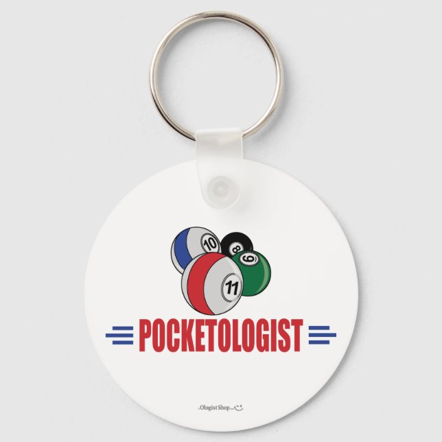 Funny Billiards Key Ring (Front)