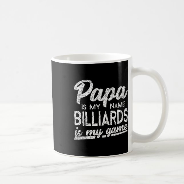 Funny Billiards Papa Gift  Coffee Mug (Right)