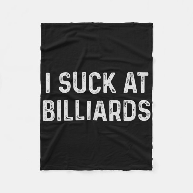 Funny Billiards Player  Fleece Blanket (Front)