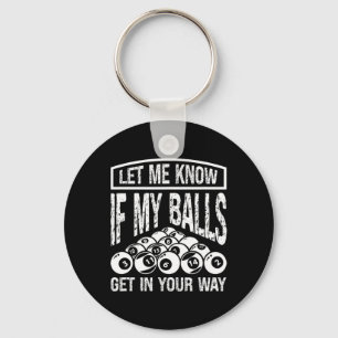 Funny Billiards Player Snooker Billiard Pool Playe Key Ring