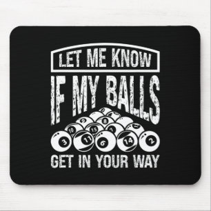 Funny Billiards Player Snooker Billiard Pool Playe Mouse Pad