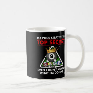 Funny Billiards Pool Design For Men Women Pool Pla Coffee Mug