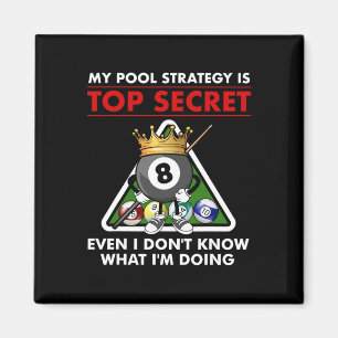 Funny Billiards Pool Design For Men Women Pool Pla Magnet