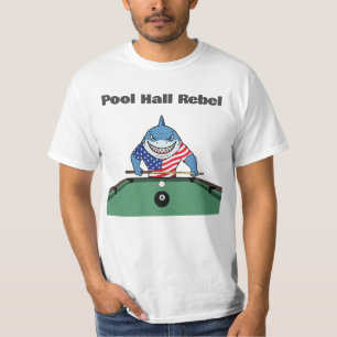 Funny Billiards Pool Hall Rebel T-Shirt