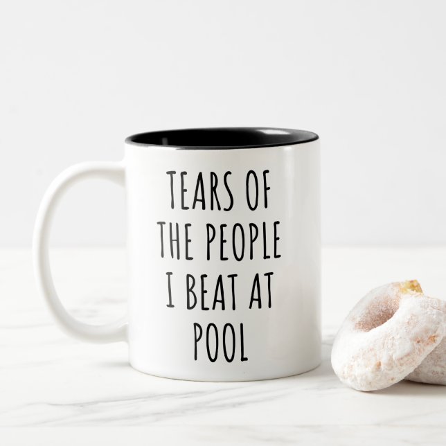 Funny Billiards Pool Player Mug (With Donut)