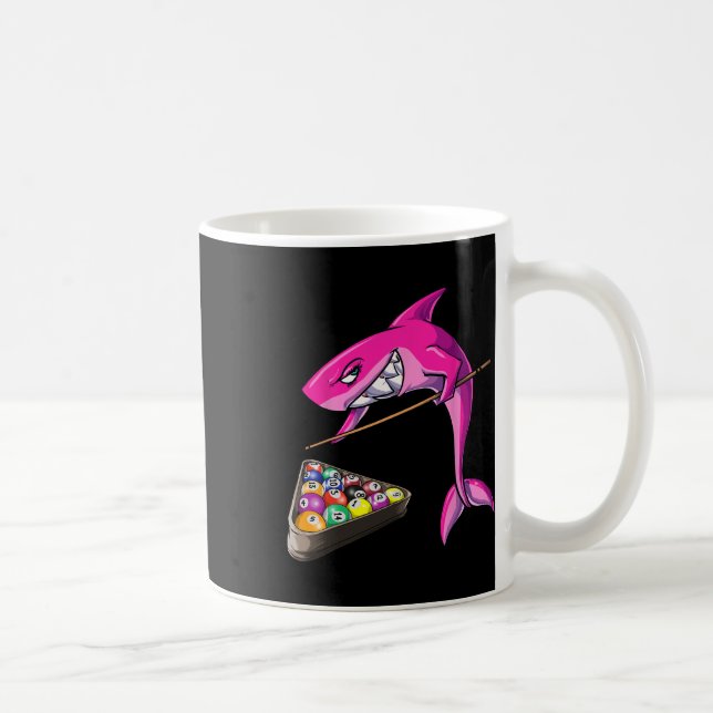 Funny Billiards Pool Shark Female  Coffee Mug (Right)