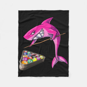 Funny Billiards Pool Shark Female Fleece Blanket
