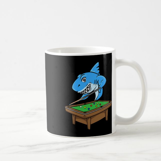 Funny Billiards Pool Shark Hall Snooker Joke Billi Coffee Mug (Right)