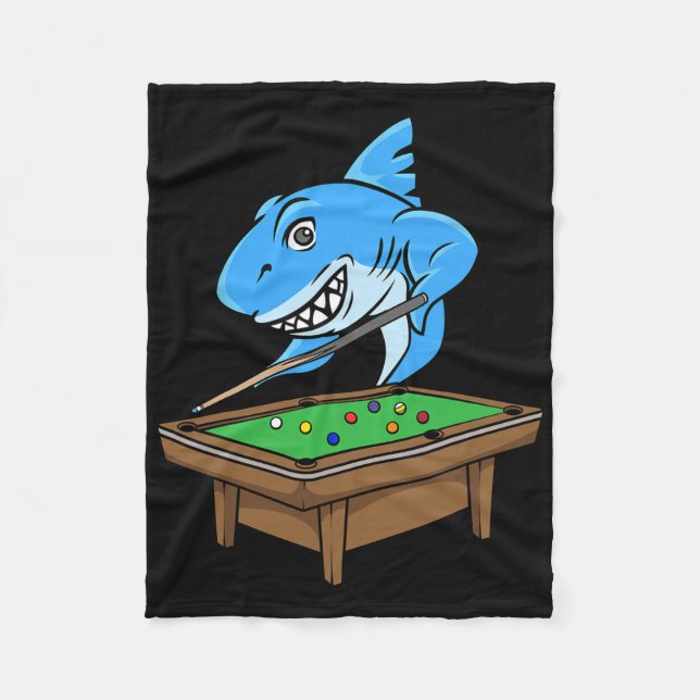 Funny Billiards Pool Shark Hall Snooker Joke Billi Fleece Blanket (Front)