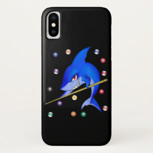 Funny Billiards Pool Shark Male iPhone X Case