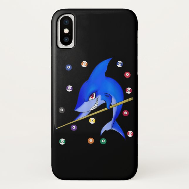 Funny Billiards Pool Shark Male Case-Mate iPhone Case (Back)
