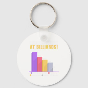 Funny Billiards Pun Gifts - Reason I Loose At Bill Key Ring