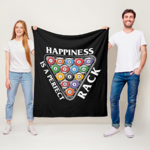 Funny Billiards rack word art Fleece Blanket