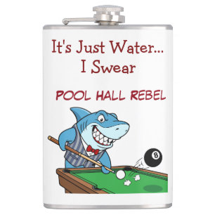 Funny Billiards Shark Rebel Liquid Flask