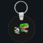 Funny Billiards T-rex Art Billiards Playing Pool P Key Ring<br><div class="desc">Funny Billiards T-rex Art Billiards Playing Pool Players Tee</div>
