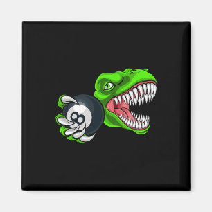 Funny Billiards T-rex Art Billiards Playing Pool P Magnet