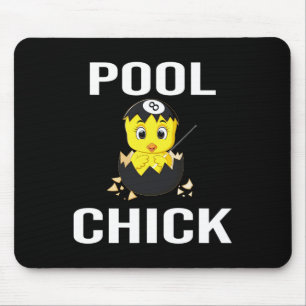 Funny Billiards Women Cute Gift For Girl Pool Play Mouse Pad