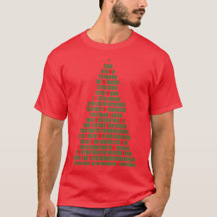Funny Binary Christmas Tree Computer Programmers a T-Shirt