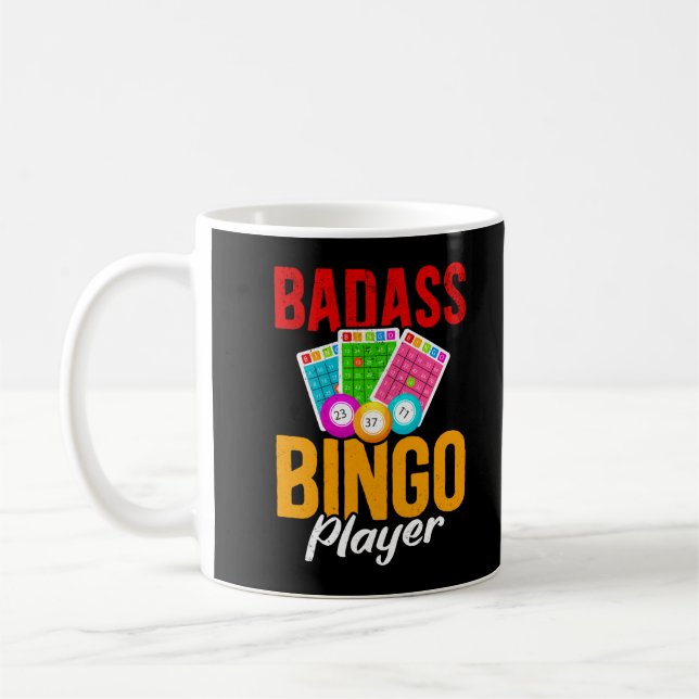 Funny Bingo Balls Sarcastic Bingo Player Coffee Mug (Left)