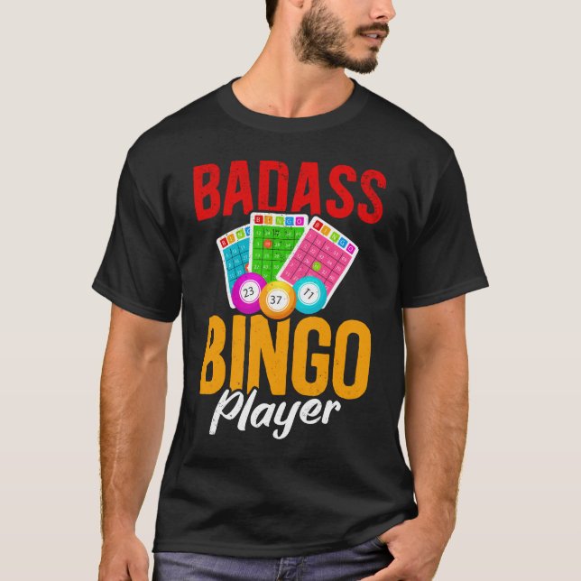 Funny Bingo Balls Sarcastic Bingo Player T-Shirt (Front)
