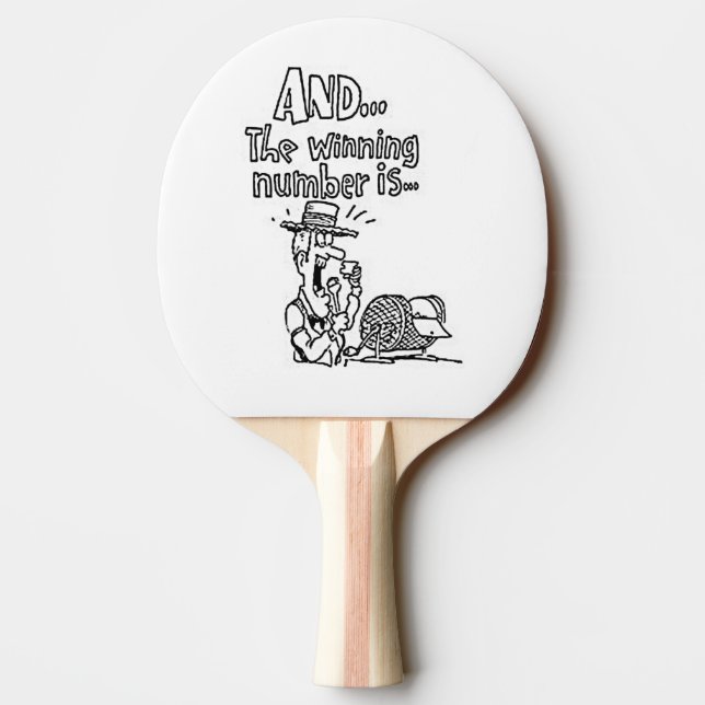 Funny Bingo Design Ping Pong Paddle (Back)