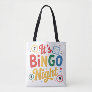Funny Bingo Lover Design – Bingo Player Gift Tote Bag