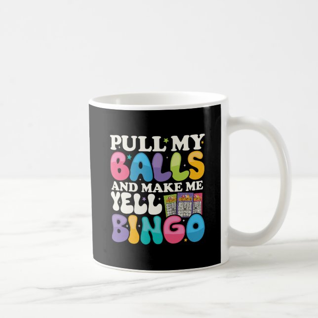 Funny Bingo Lucky Balls & Shouting Mug (Right)