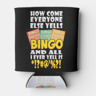 Funny Bingo Player Gift Can Cooler