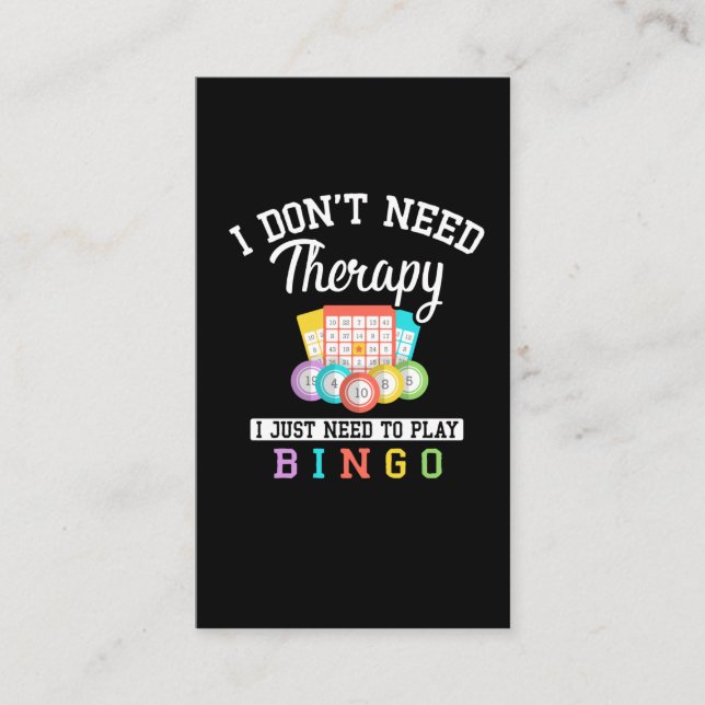 Funny Bingo Player Joke Business Card (Front)