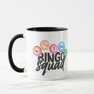 Funny Bingo squad word art  Mug