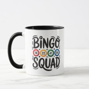Funny Bingo squad word art Mug