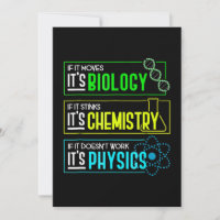 Funny Biology Chemistry Physics Science Nerd