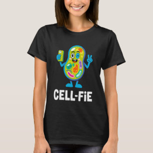 Funny Biology Cute Science Cell-Fie Selfie Pun Tea T-Shirt