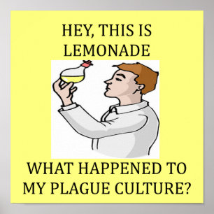 funny biology lab joke poster