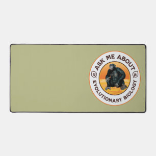 Funny Biology Teacher Evolution Humour Gift Desk Mat