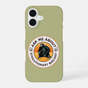 Funny Biology Teacher Evolution Humour Gift iPhone 16 Case