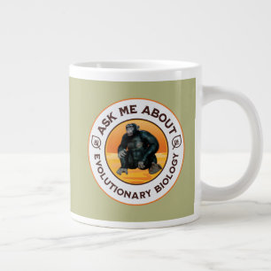 Funny Biology Teacher Evolution Humour Gift Large Coffee Mug