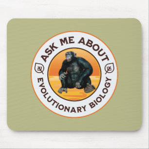 Funny Biology Teacher Evolution Humour Gift Mouse Pad