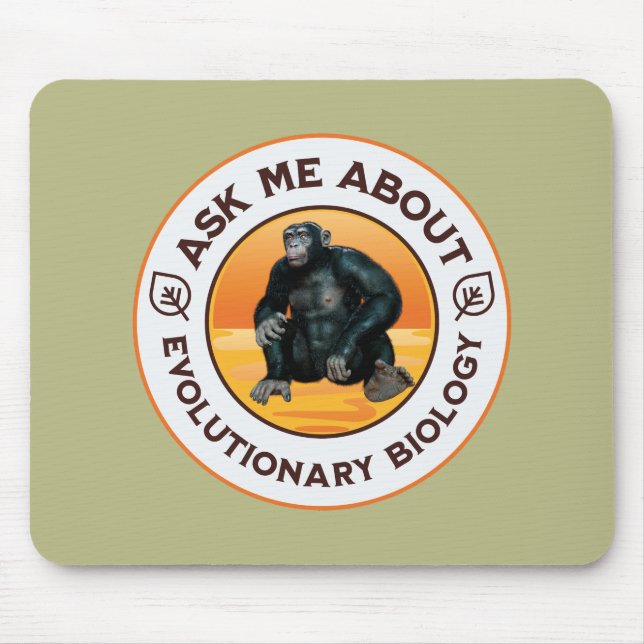 Funny Biology Teacher Evolution Humour Gift Mouse Pad (Front)