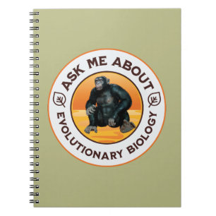Funny Biology Teacher Evolution Humour Gift Notebook