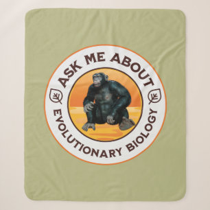 Funny Biology Teacher Evolution Humour Gift Sherpa Blanket
