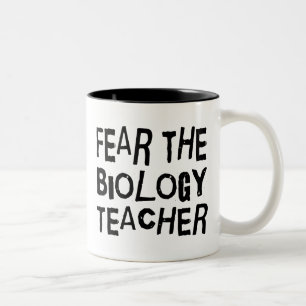 Funny Biology Teacher Two-Tone Coffee Mug