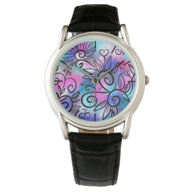 Funny bird art watch (Front)