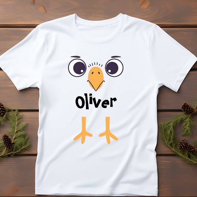 Funny Bird Face and Legs Baby T-Shirt (Creator Uploaded)
