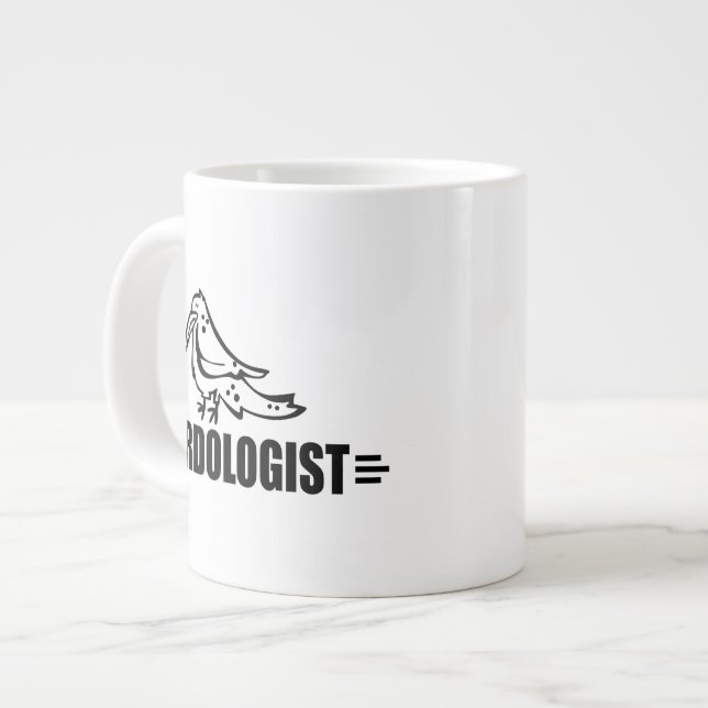 Funny Bird Large Coffee Mug (Front Left)