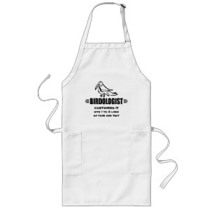 Funny Bird Long Apron