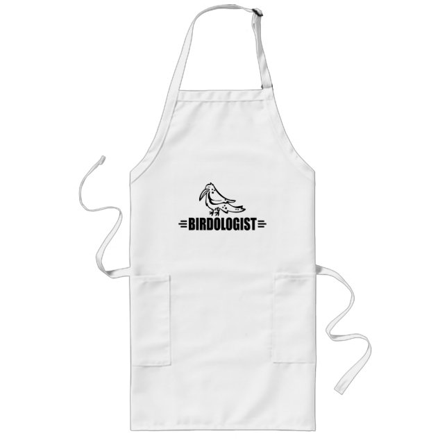 Funny Bird Long Apron (Front)
