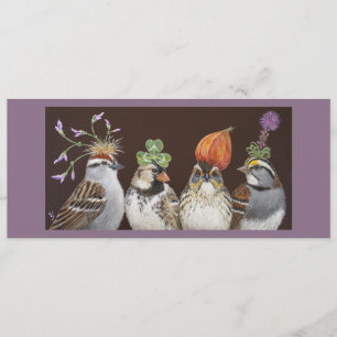 funny bird party card