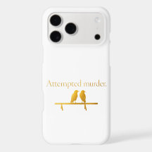 Funny Bird Phone Case – “Attempted Murder” Dark Hu